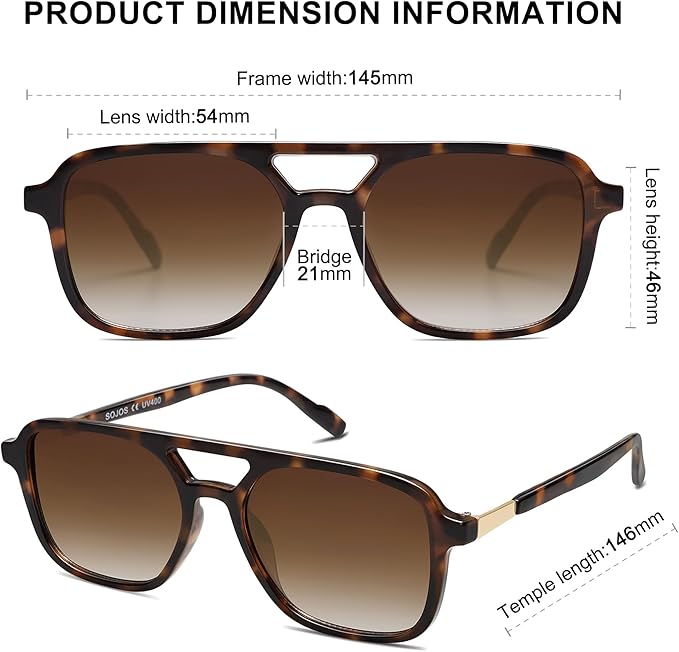 Retro Aviator Sunglasses