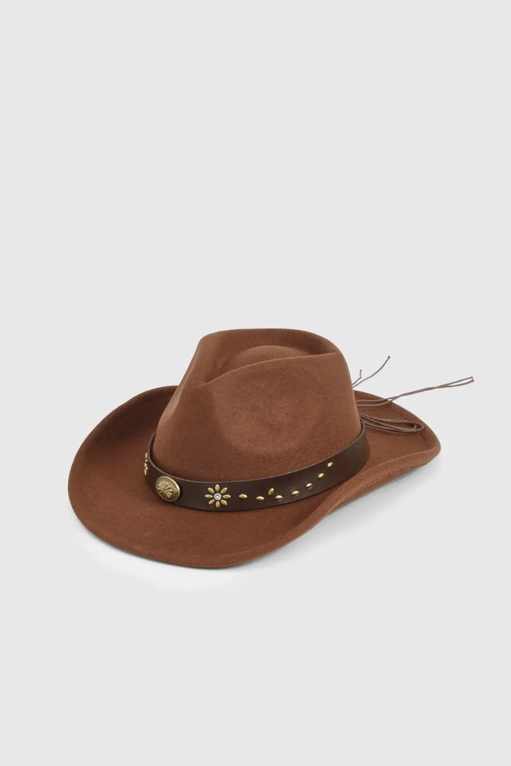 Studded Trim Western Cowboy Hat